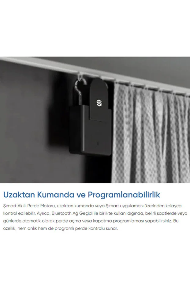 Akıllı Perde Motoru Çoklu Perde Tipiyle Uyumlu